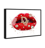Pearls on Red Lips