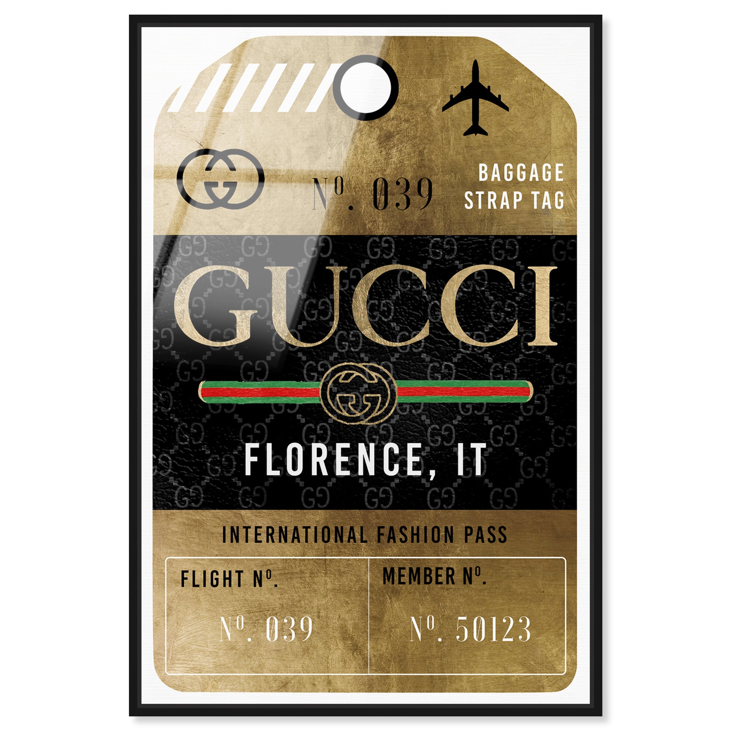 Glamorous Pass Luggage Tag