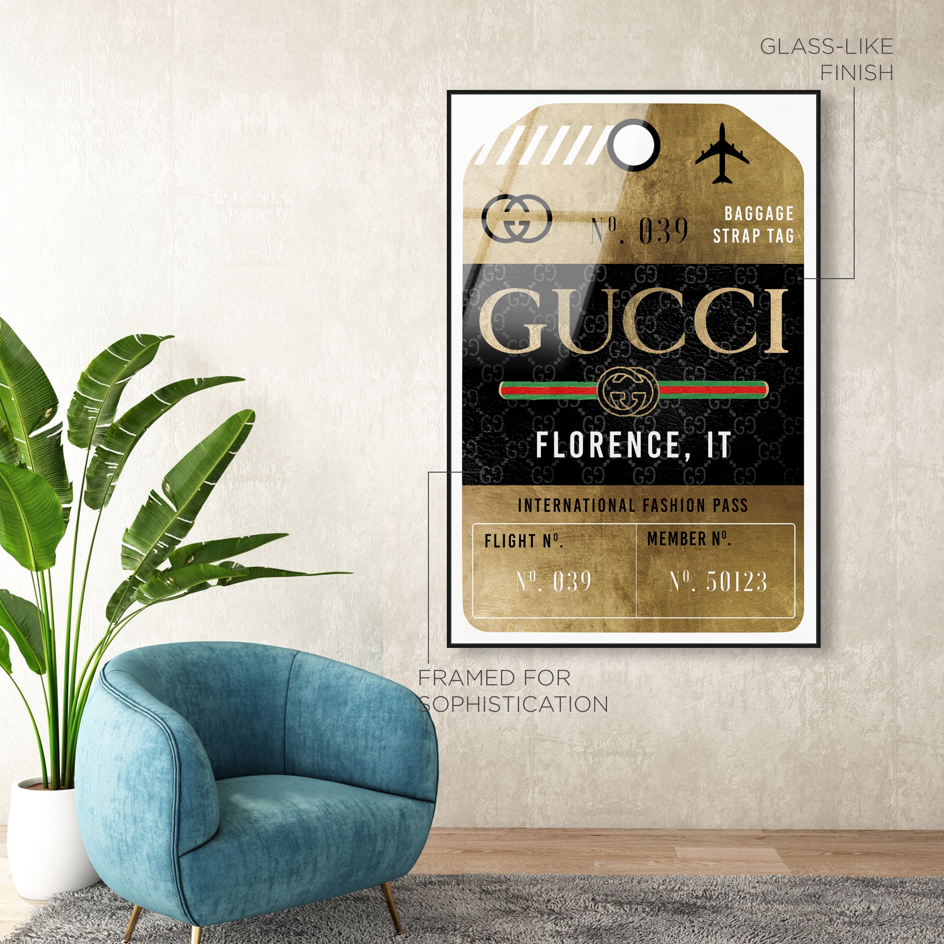 Glamorous Pass Luggage Tag