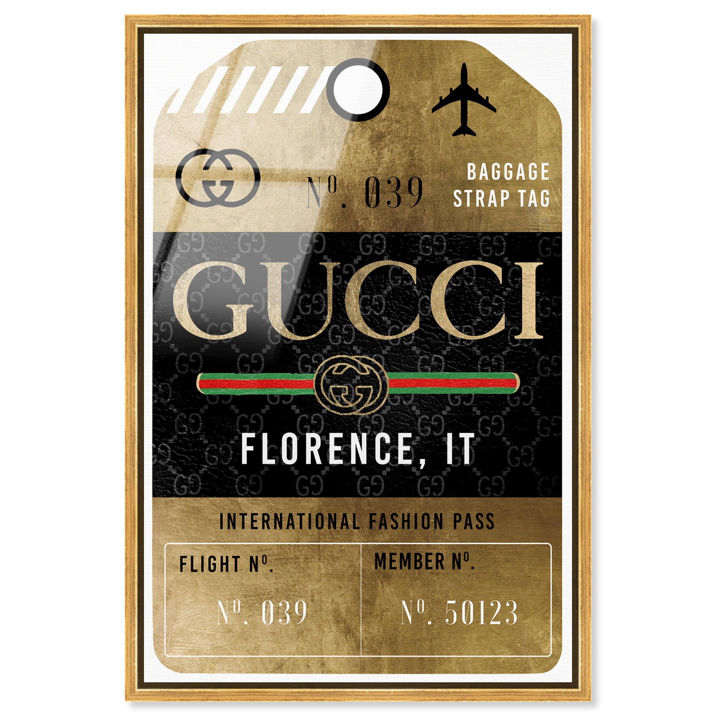 Glamorous Pass Luggage Tag