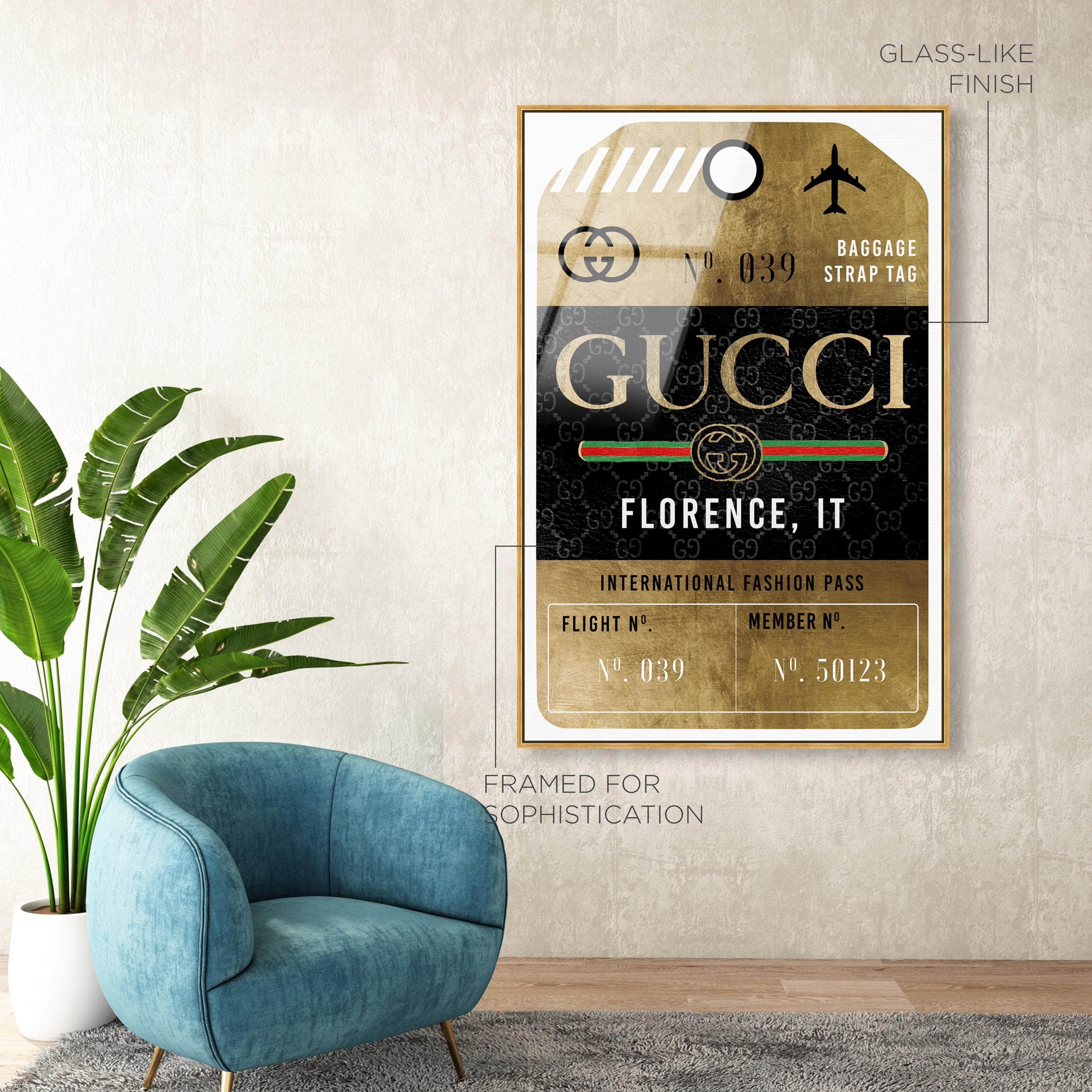 Glamorous Pass Luggage Tag