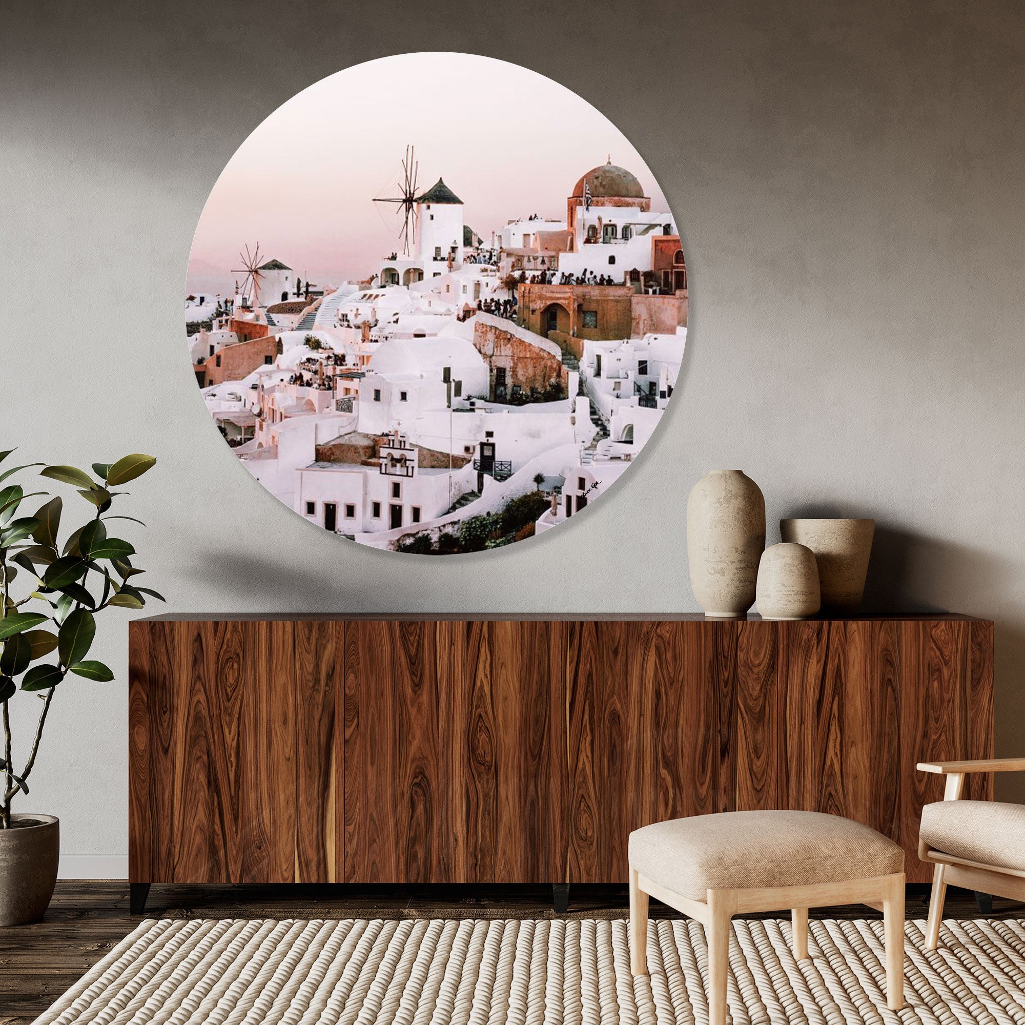 Santorini Sunrise - Acrylic panel Main image