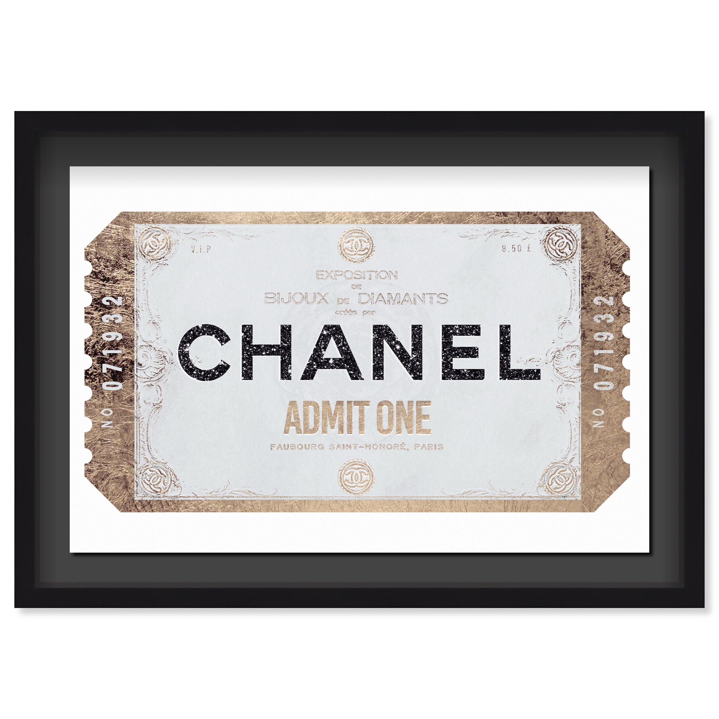 ADMIT ONE Faubourg Clean - Displayed in a shadowbox Secondary image