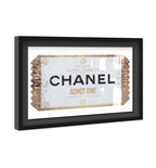ADMIT ONE Faubourg Clean - Displayed in a shadowbox