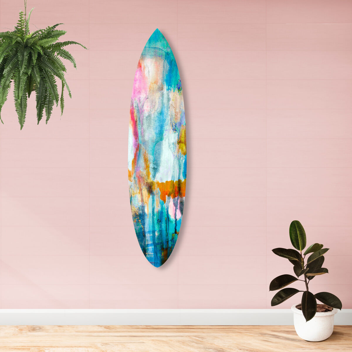 Watercolor Surfboard 2 Secondary image