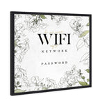 Wifi Password Floral Sketches