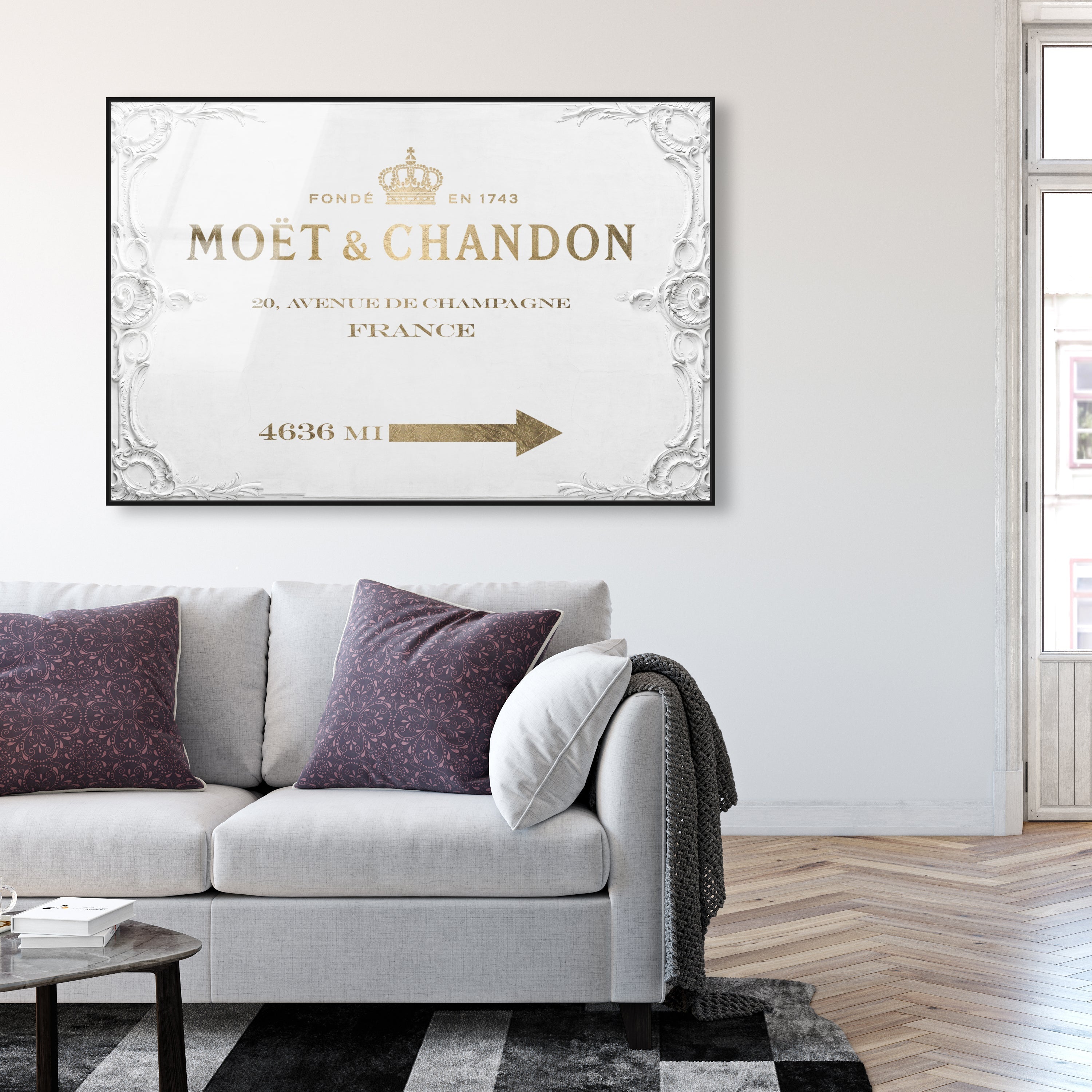 Star Champagne Road Sign