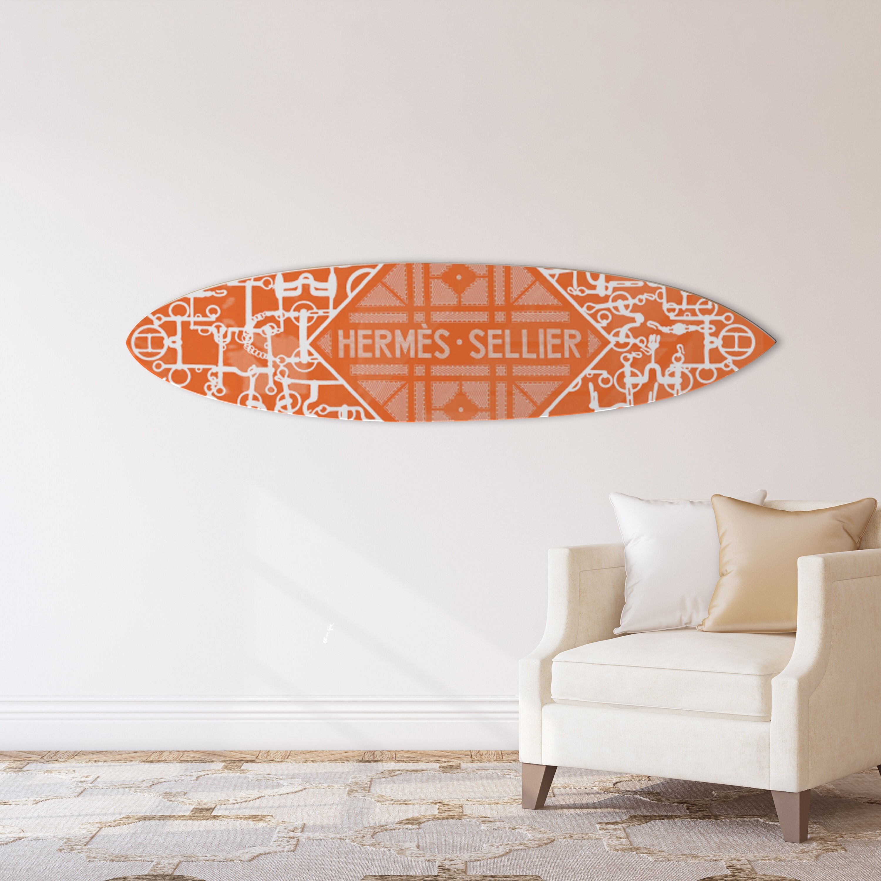 Le Luxe Surfboard Orange Secondary image