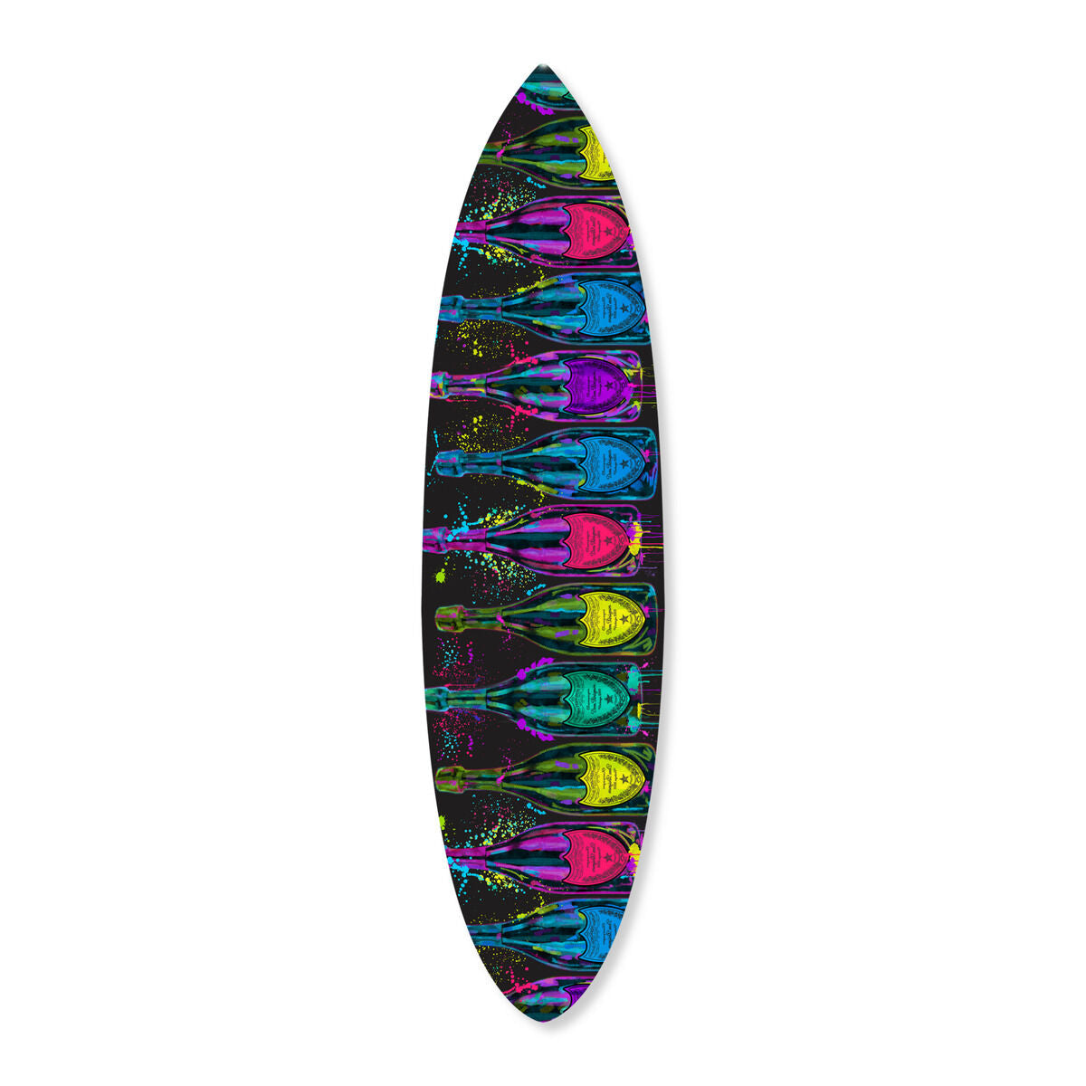 Luminous Party Champagne Surfboard Flat