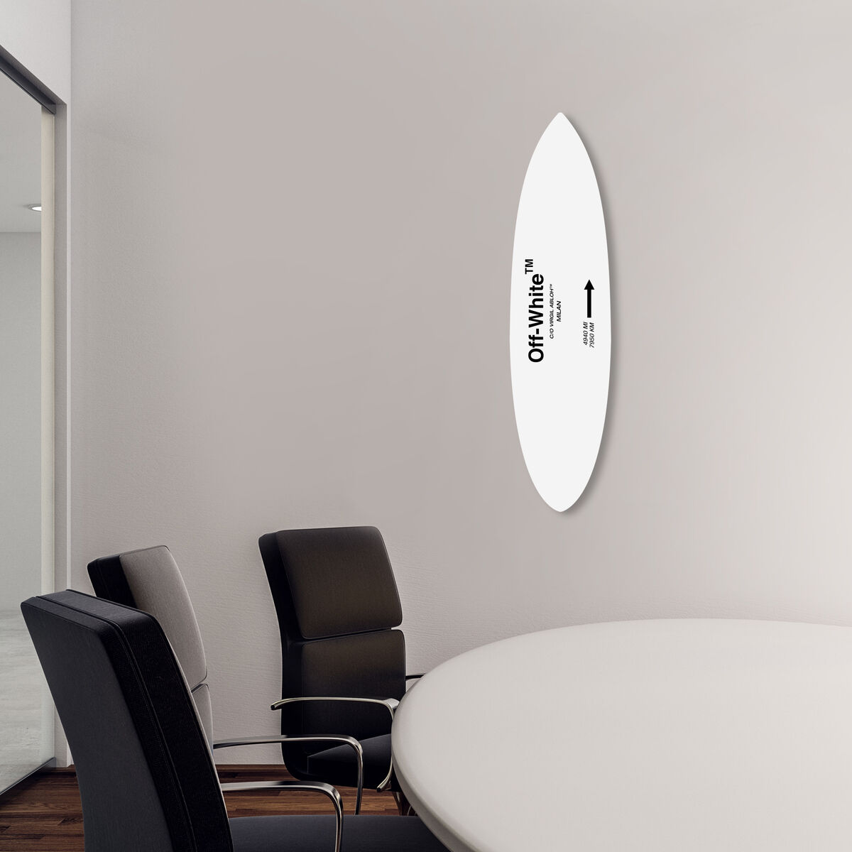 OFF Road Sign Minimalist Surfboard Flat