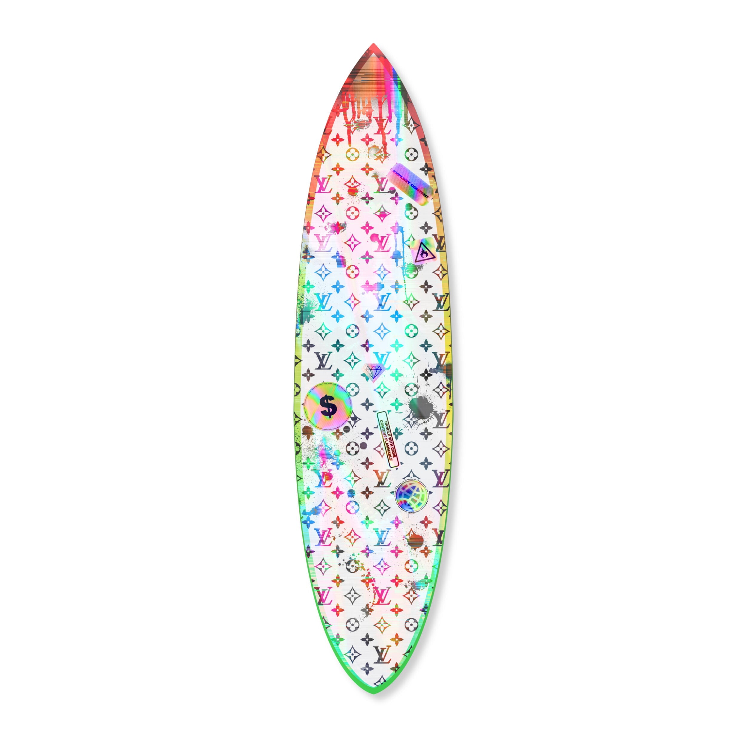 Explode Creativity Neon Surfboard Main image