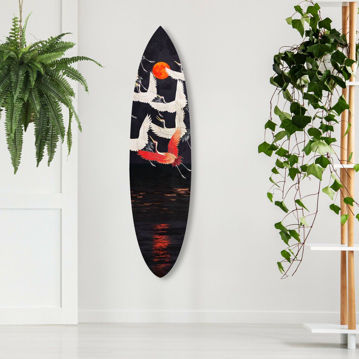 Birds Over the Moon Surfboard Secondary image