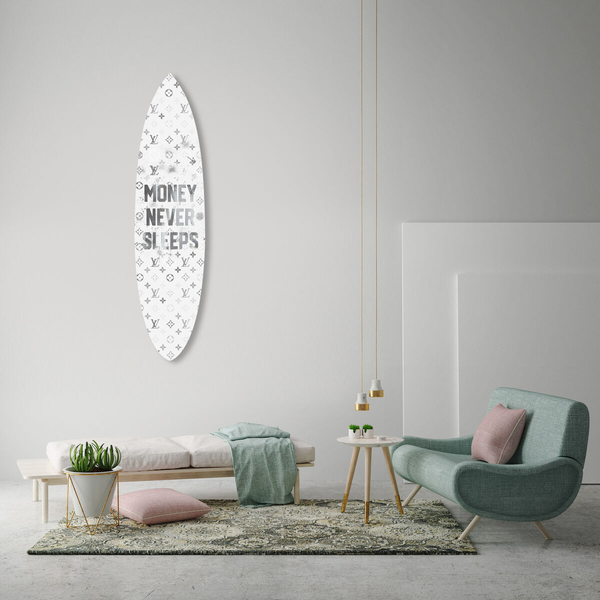 Money Never Sleeps Surfboard Secondary image