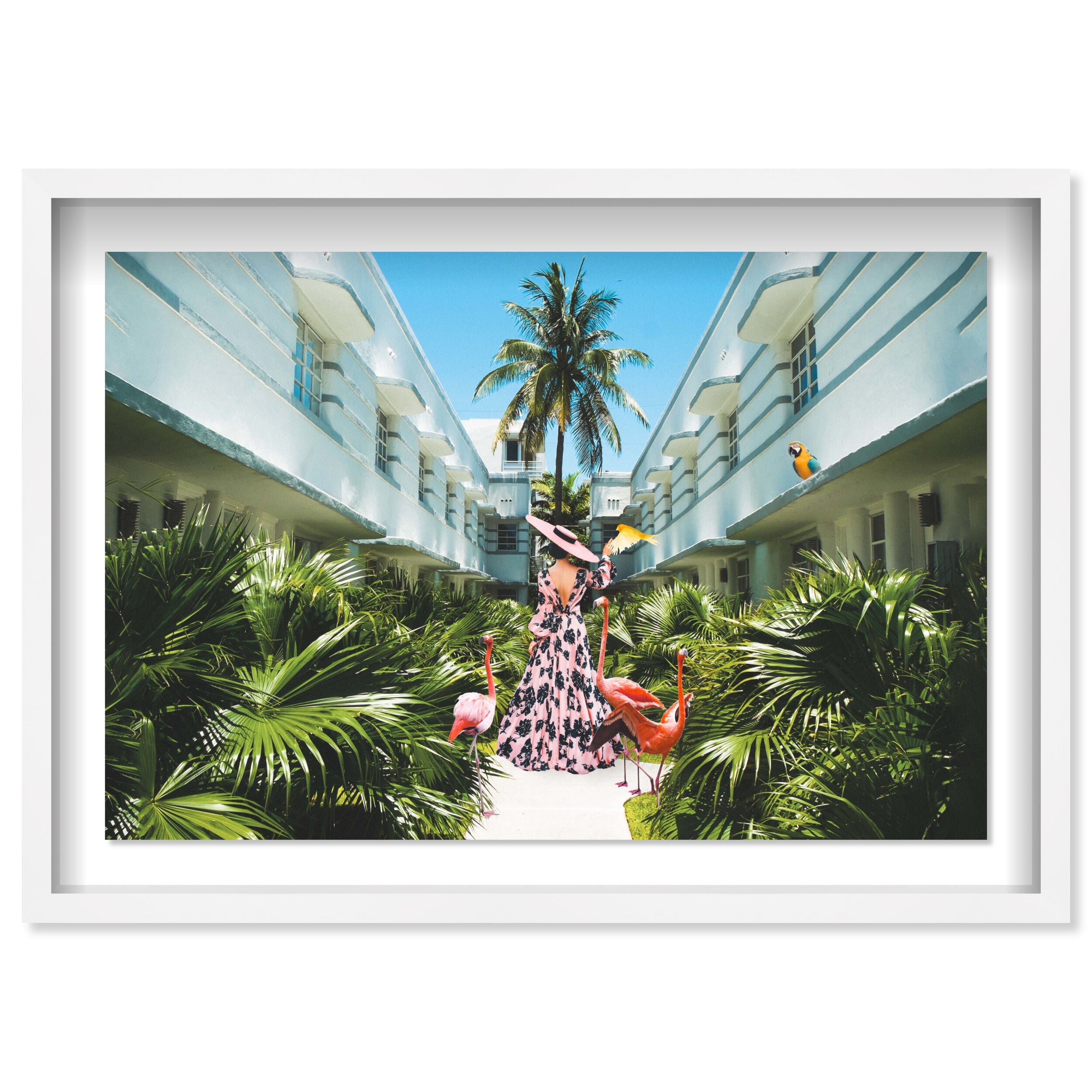 Miami Deco - Displayed in a shadowbox