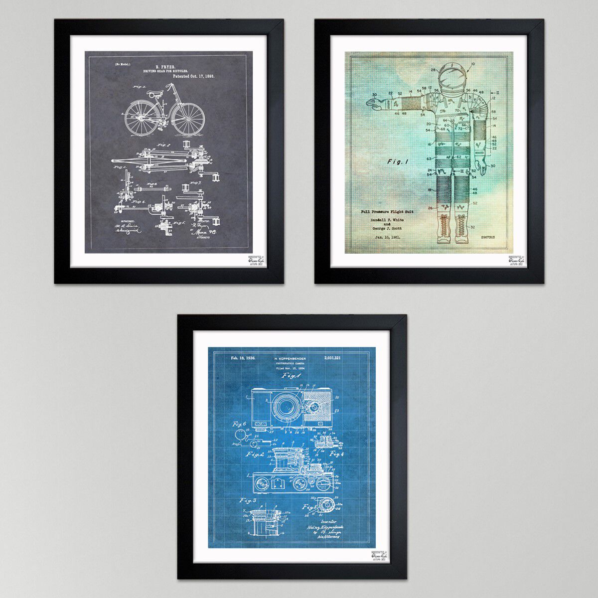 Popular Blueprints Pack of Three