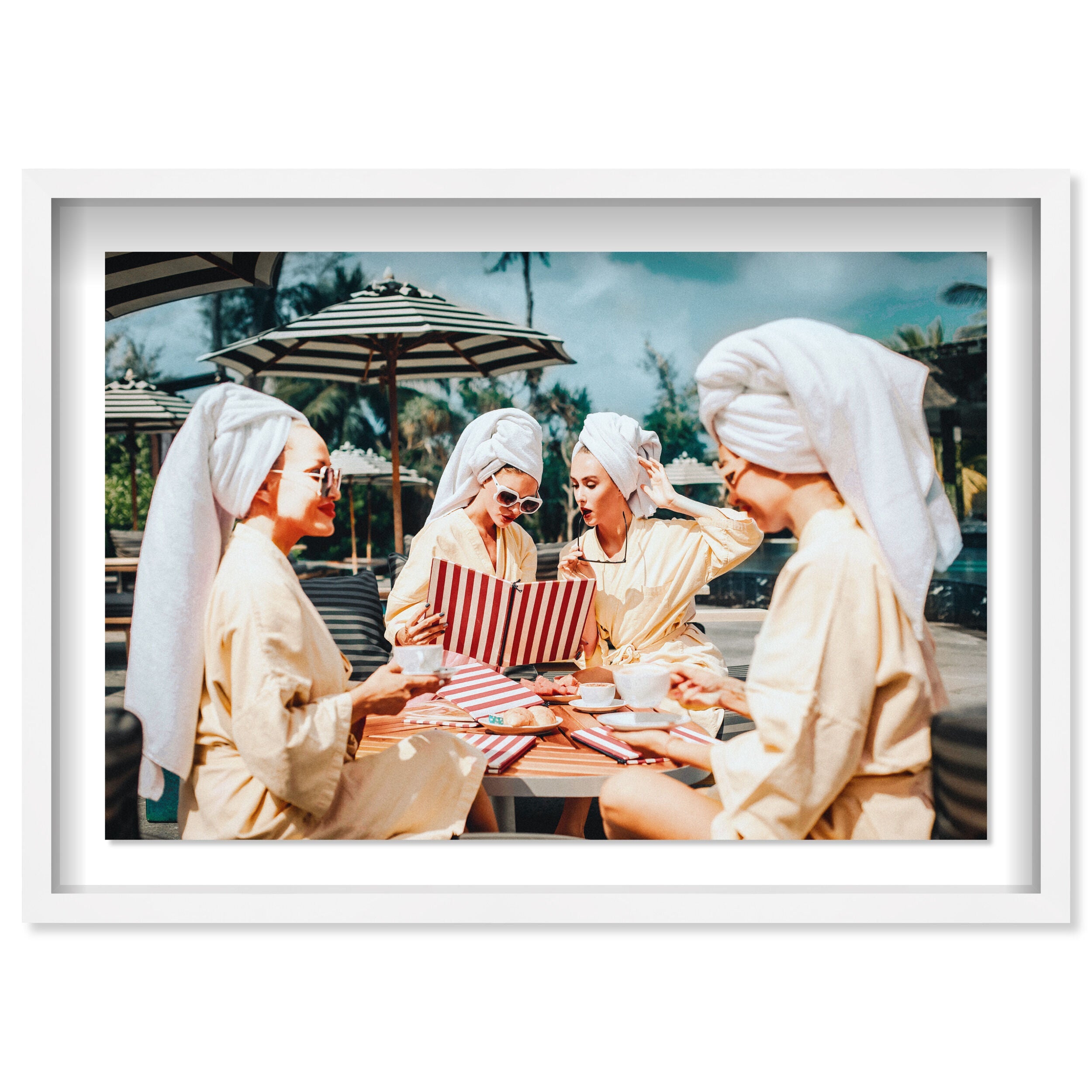 Ladies who Brunch and Launch - Displayed in a shadowbox Secondary image