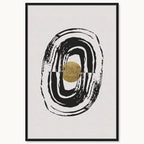 Motion in Gold IV - with hand-applied Gold Leaf