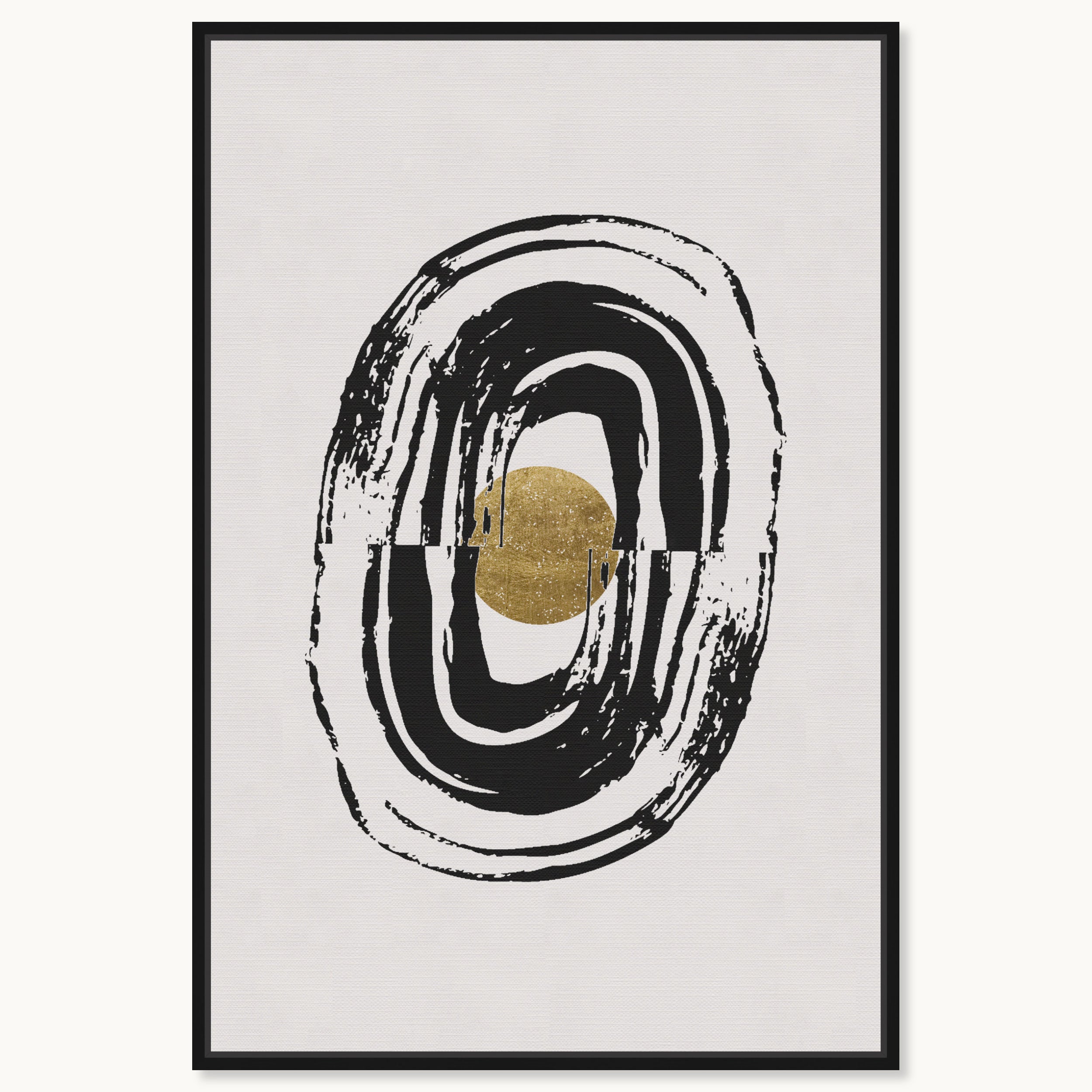 Motion in Gold IV - with hand-applied Gold Leaf