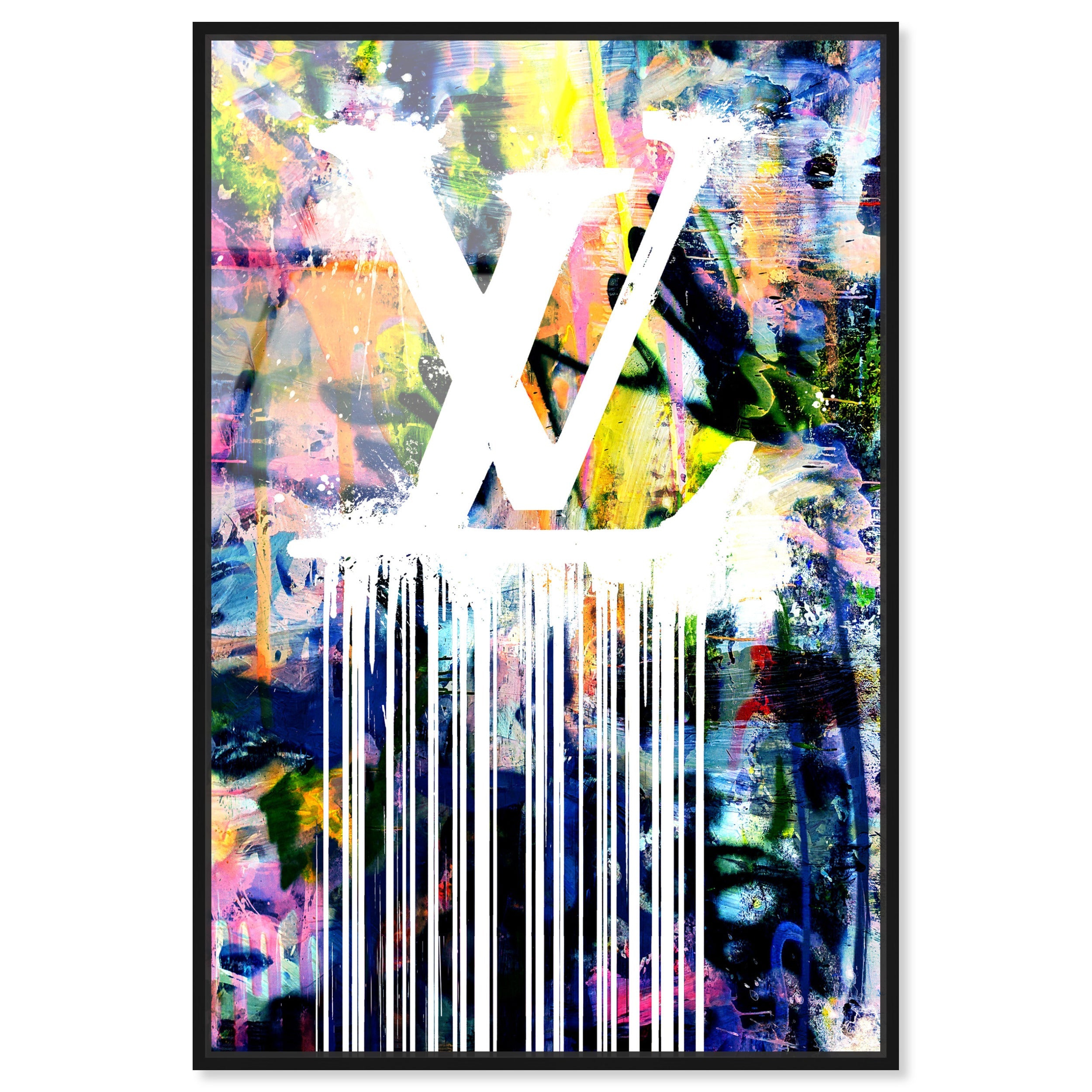 Dripping Stencil Wall