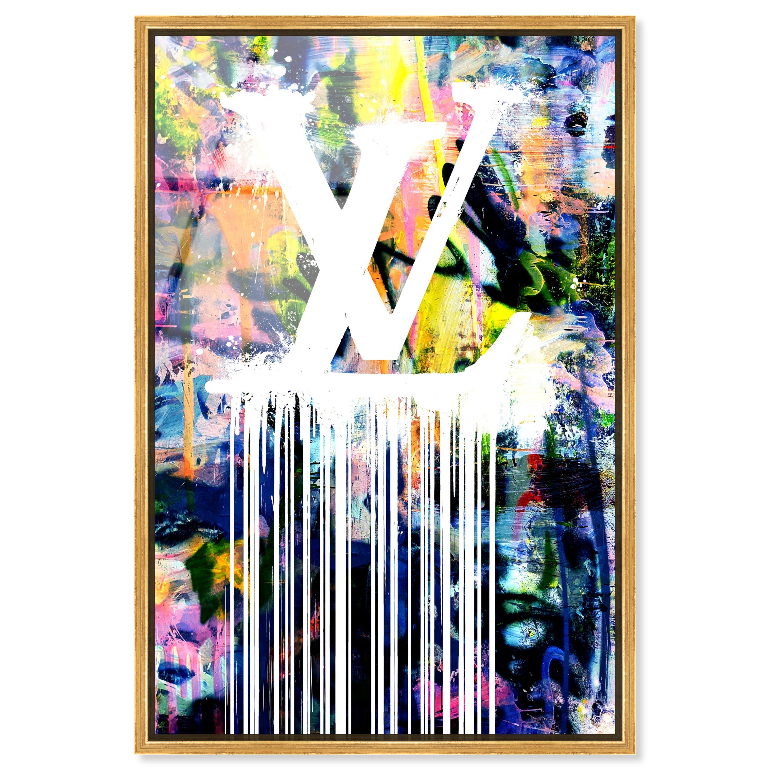 Dripping Stencil Wall