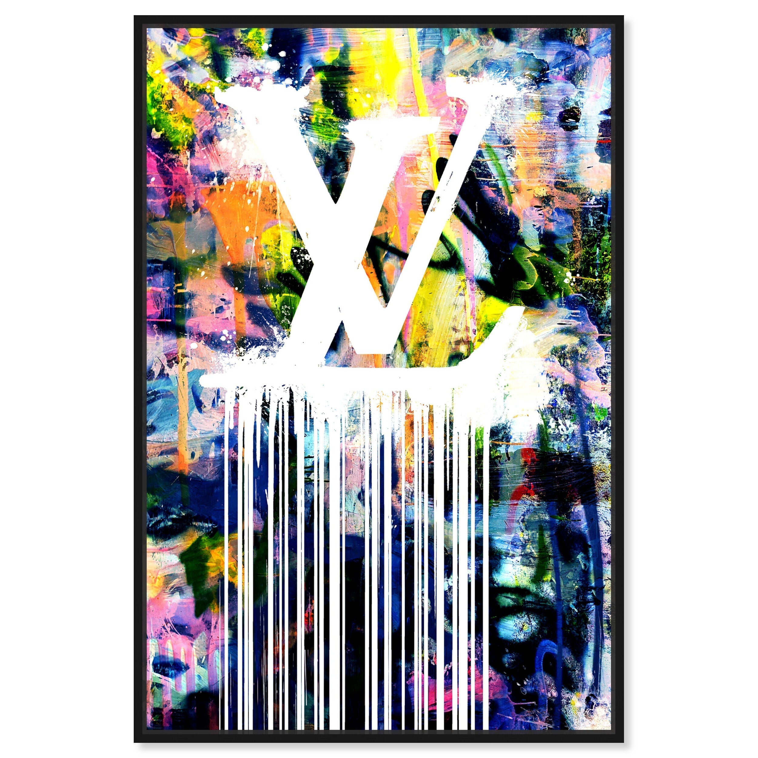 Dripping Stencil Wall