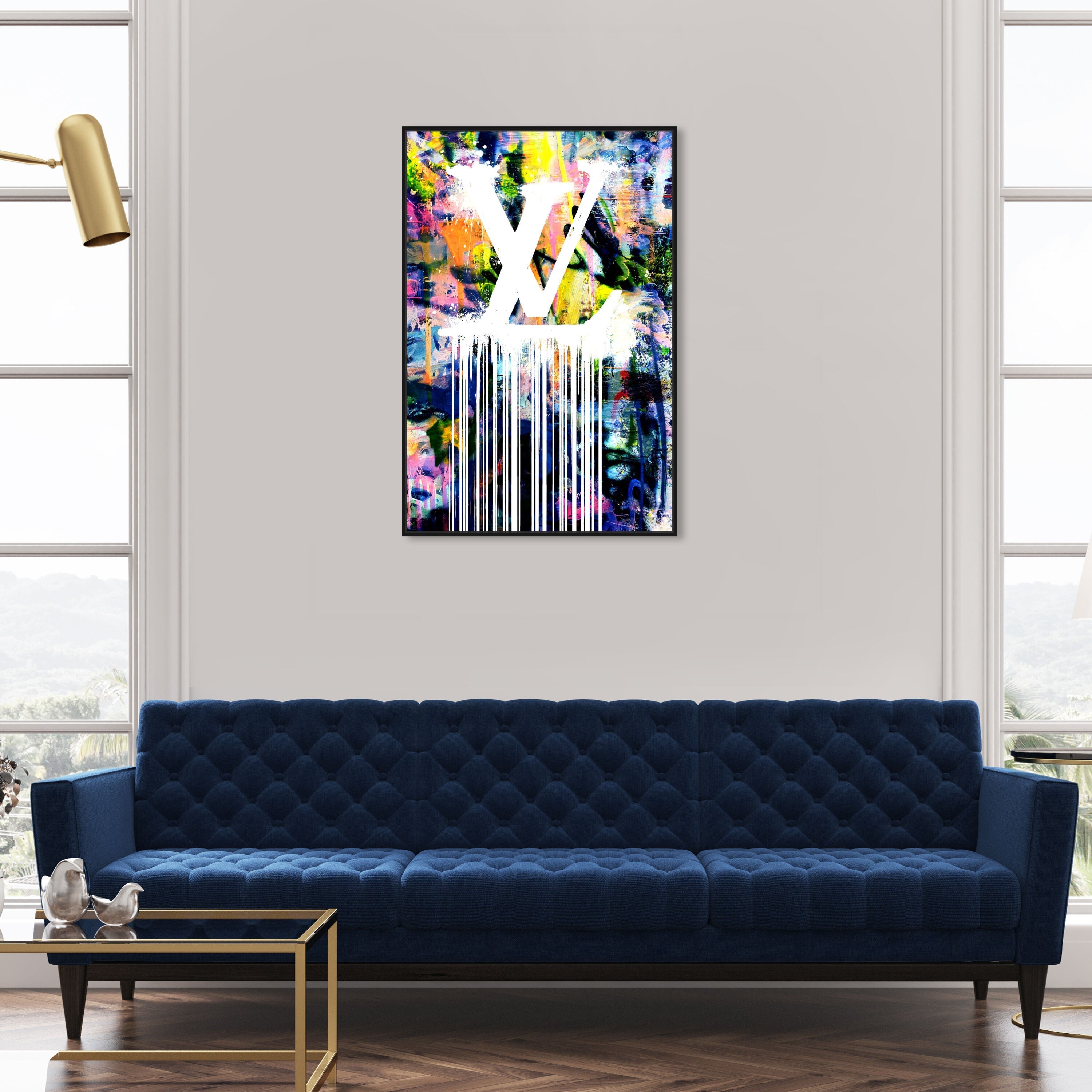 Dripping Stencil Wall