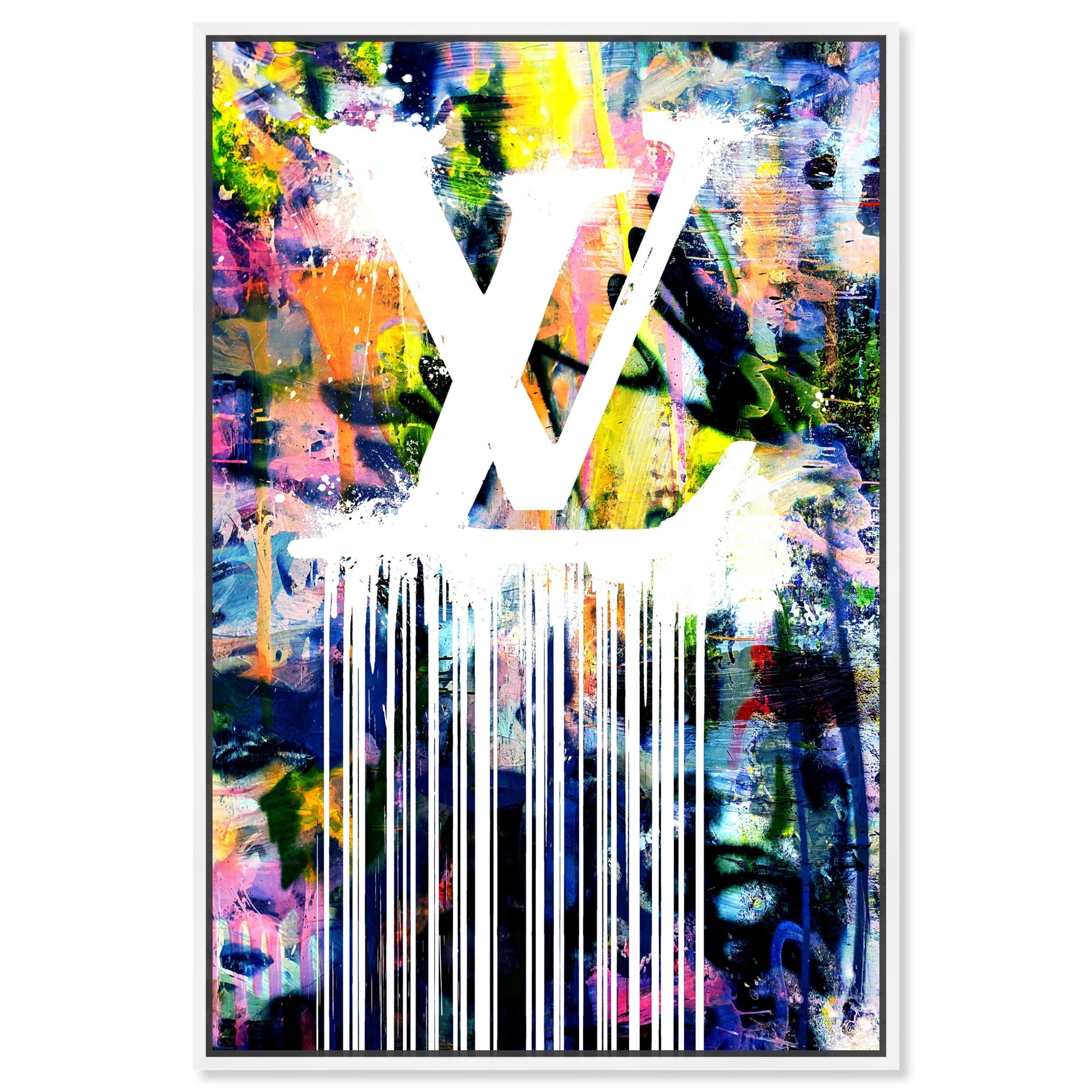 Dripping Stencil Wall