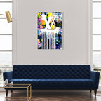 Dripping Stencil Wall