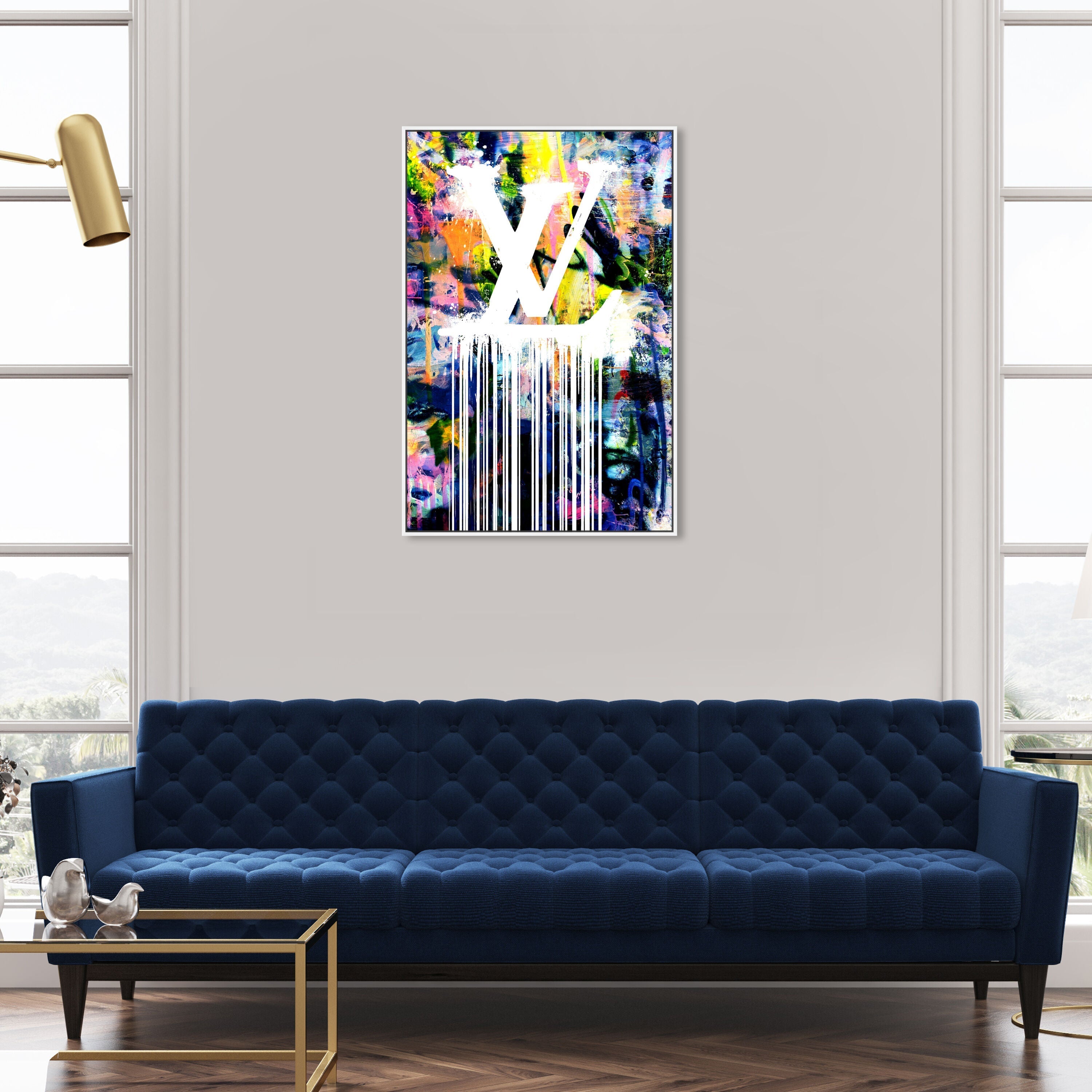 Dripping Stencil Wall