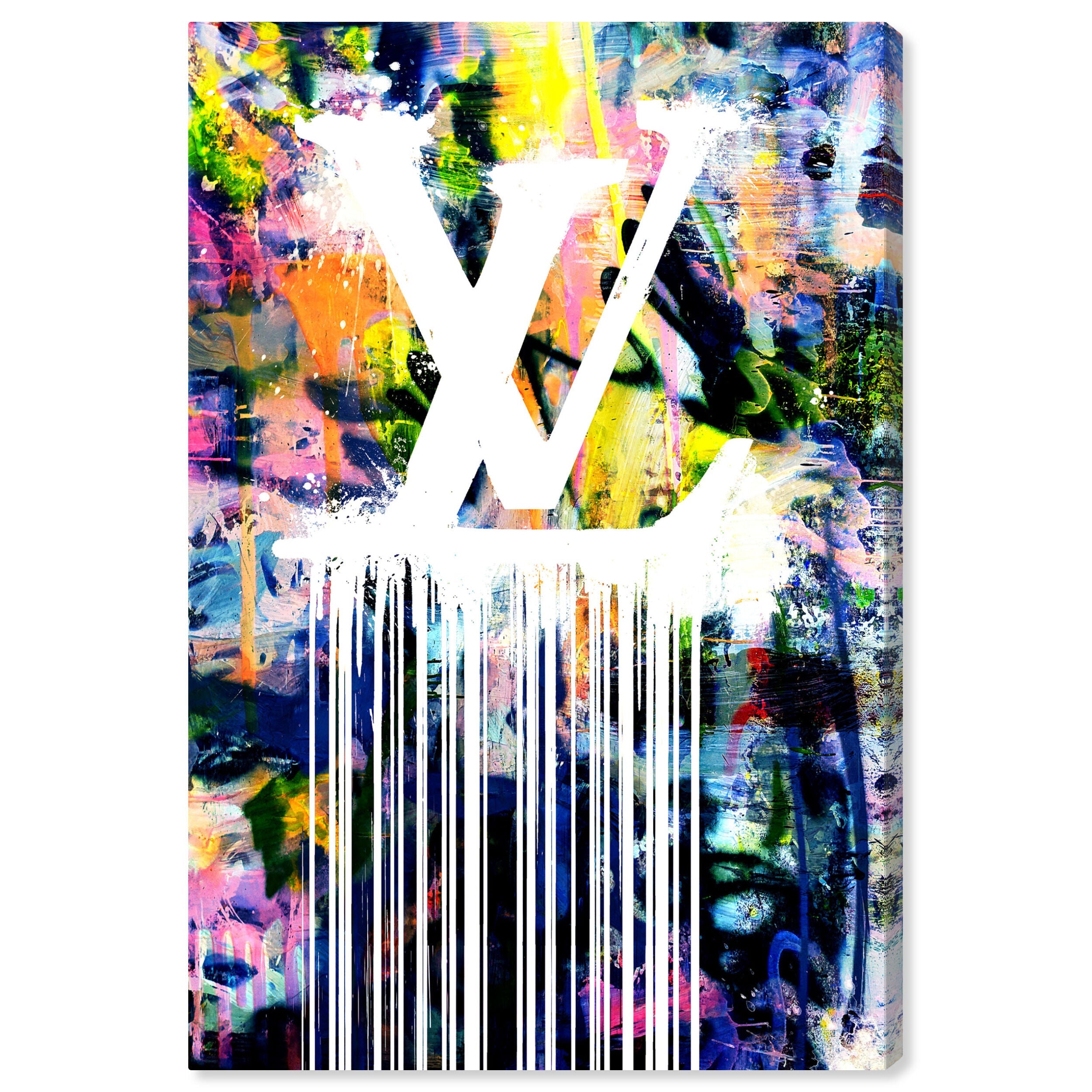 Dripping Stencil Wall