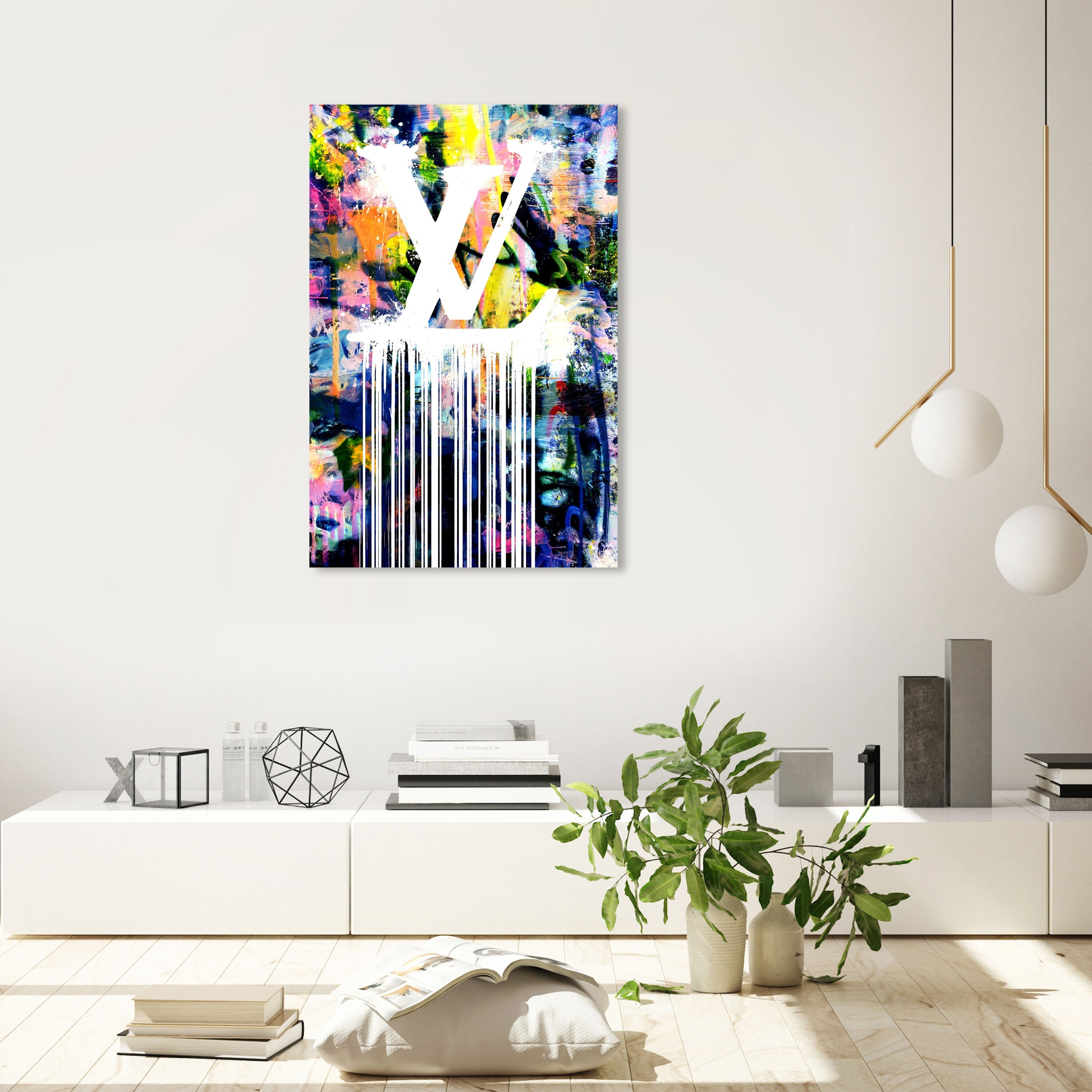 Dripping Stencil Wall