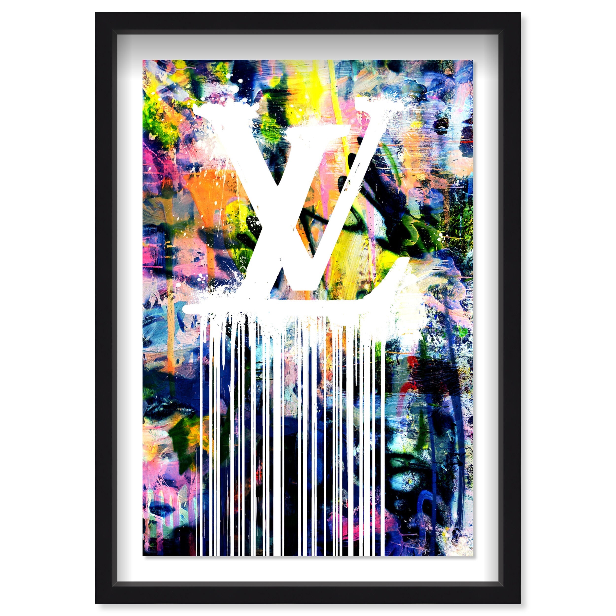Dripping Stencil Wall