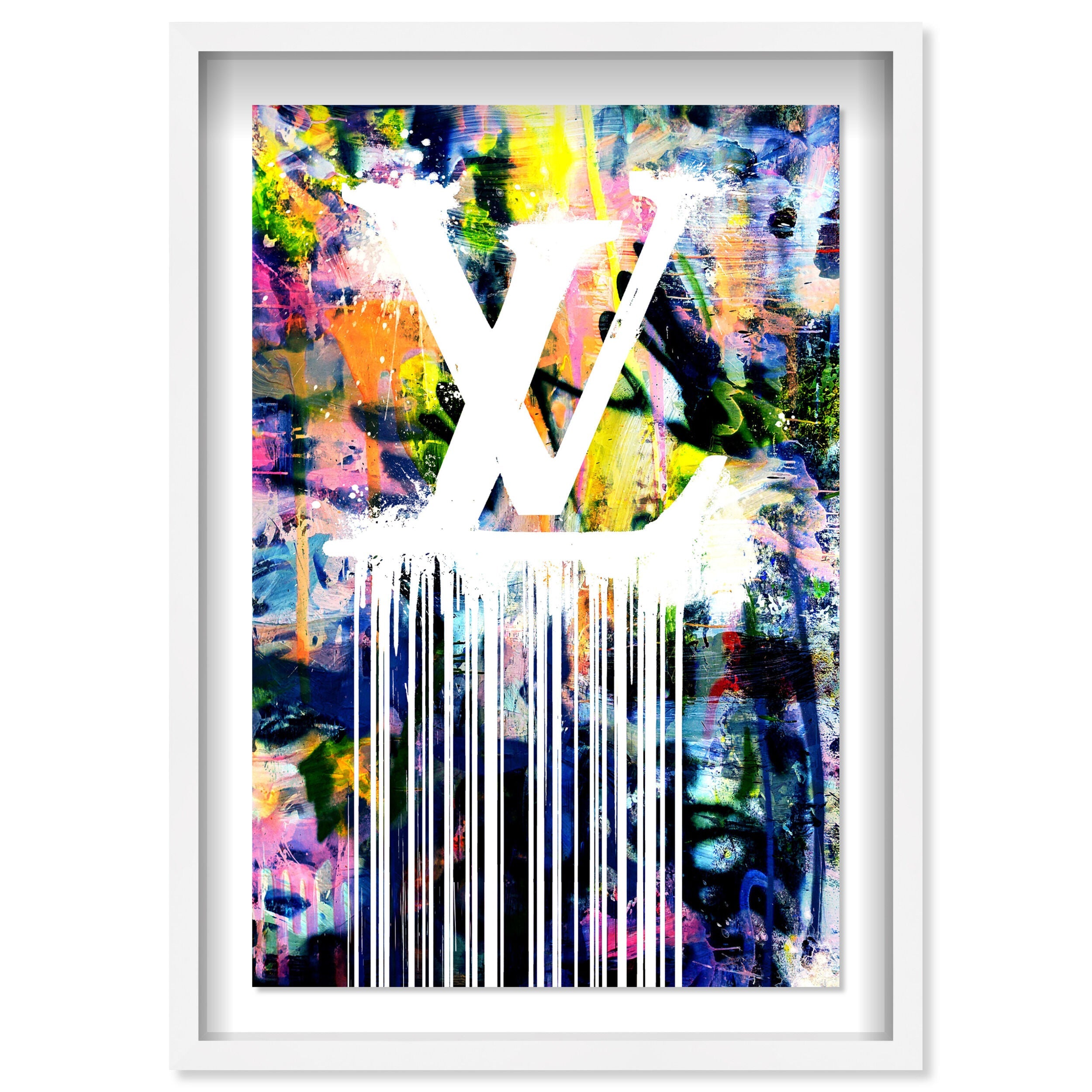 Dripping Stencil Wall