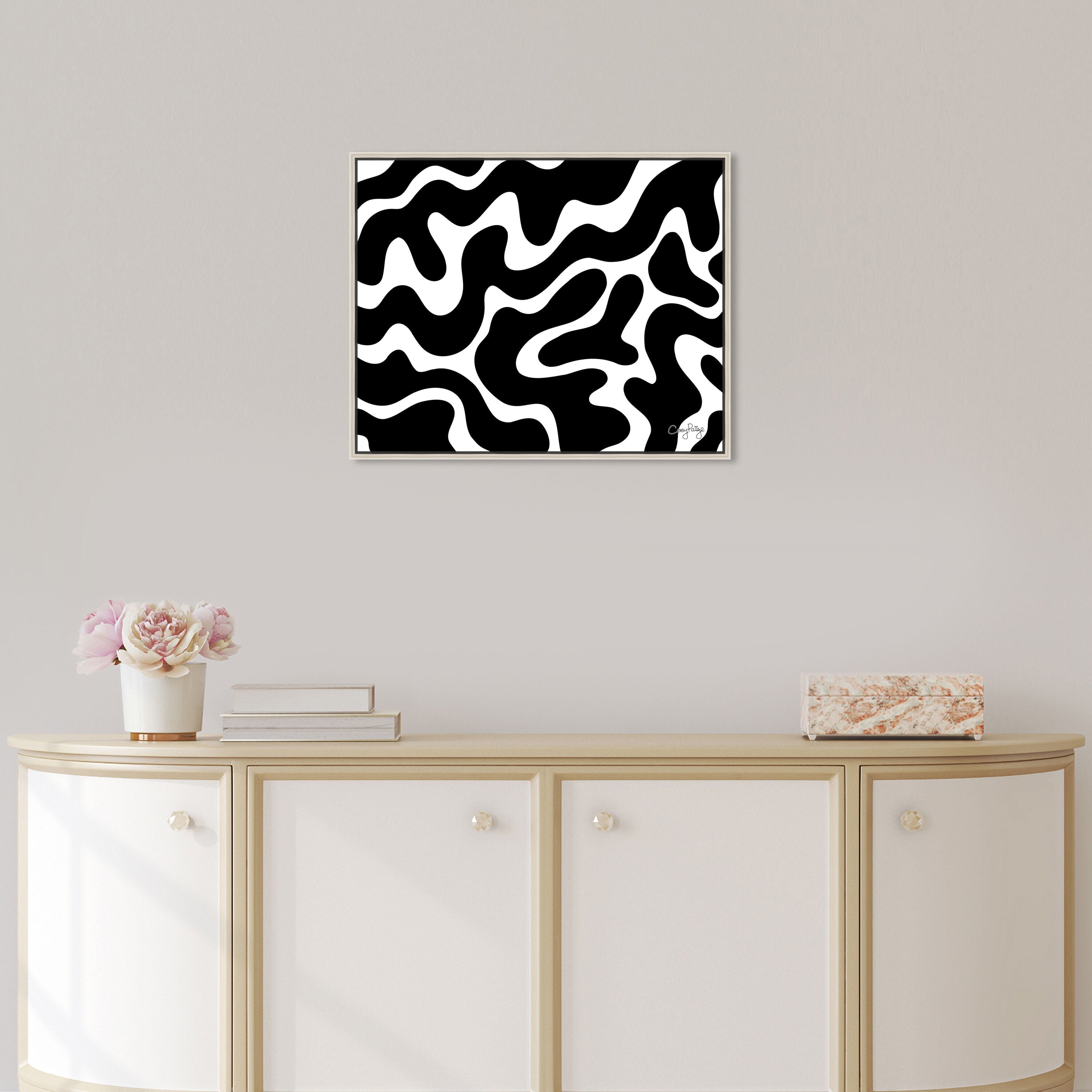 Corey Paige - Black &amp; White Abstract