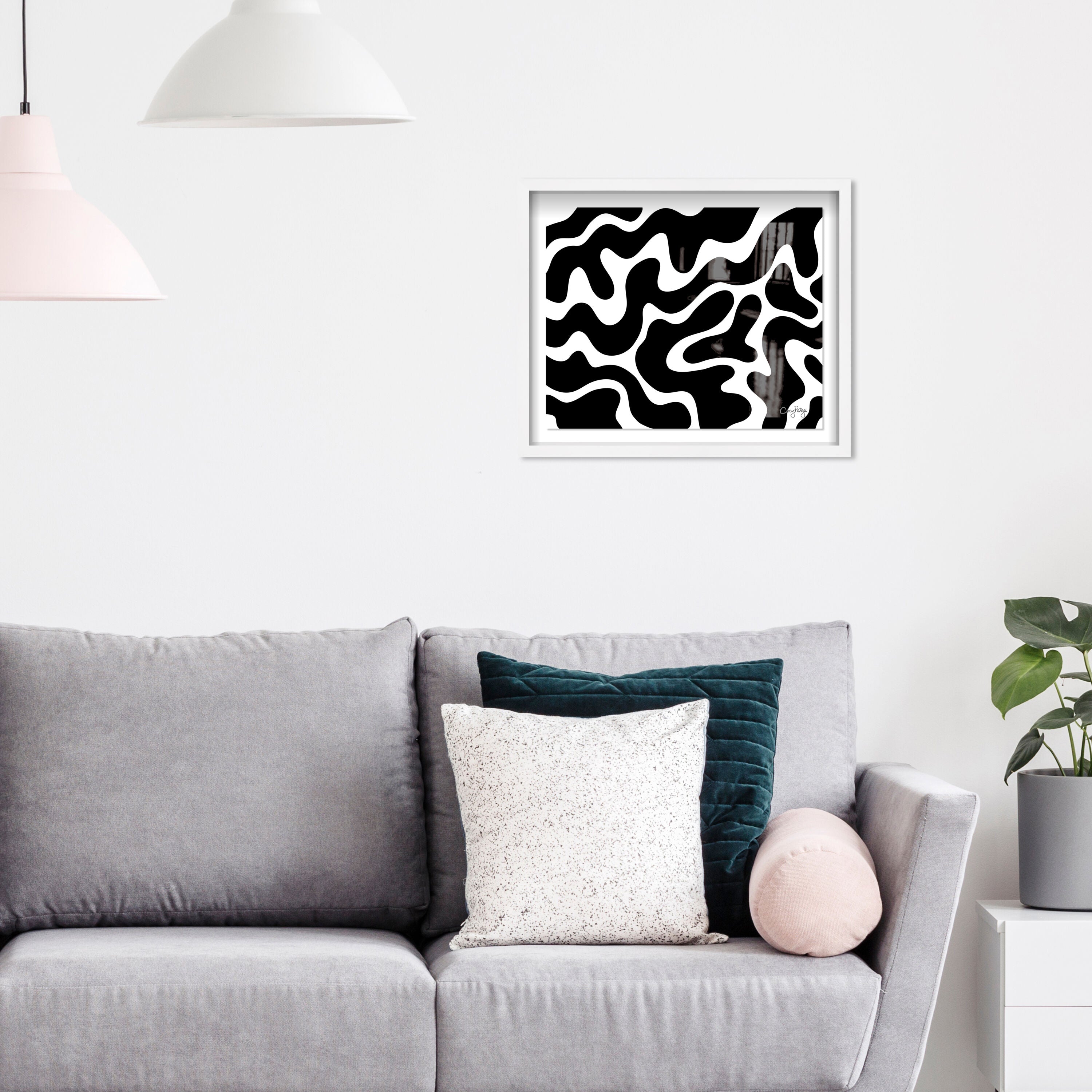 Corey Paige - Black &amp; White Abstract