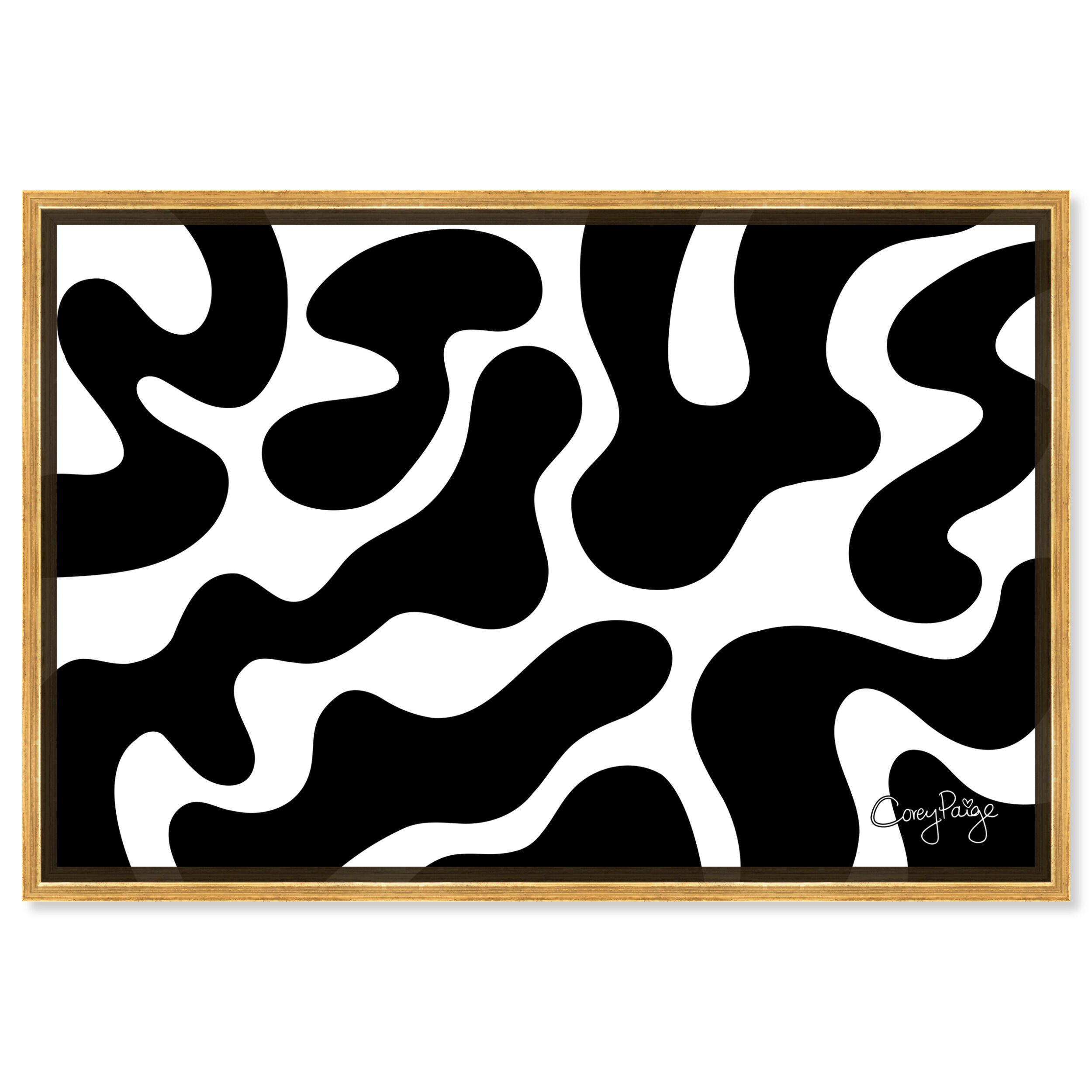 Corey Paige - Black and White Abstract I