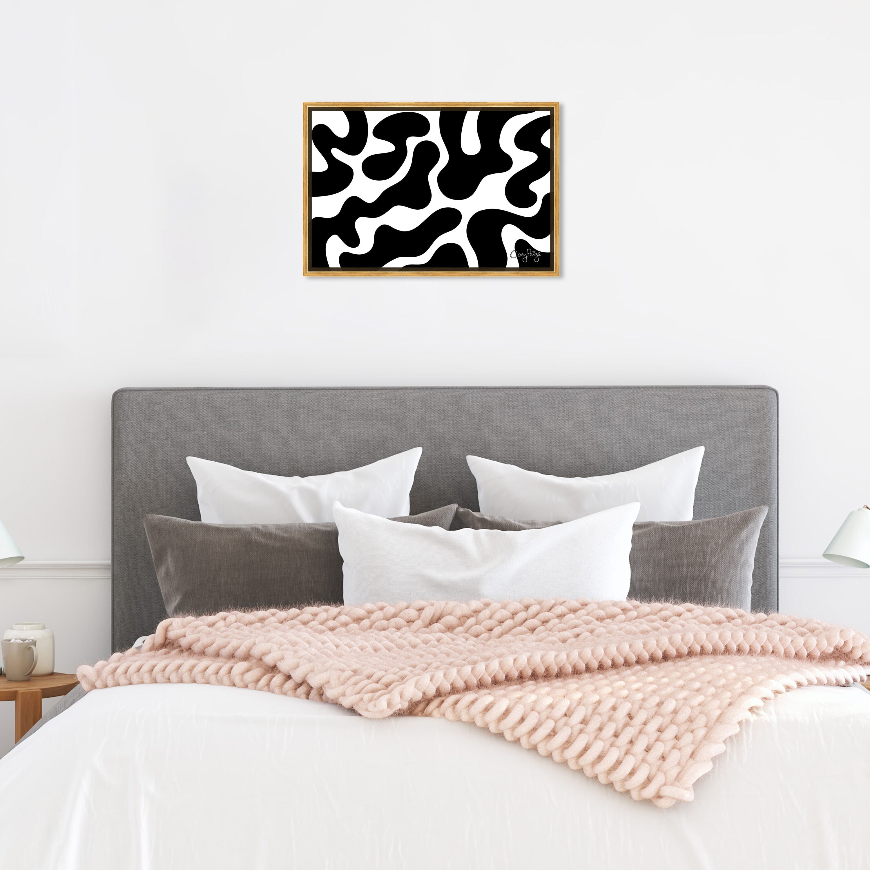 Corey Paige - Black and White Abstract I