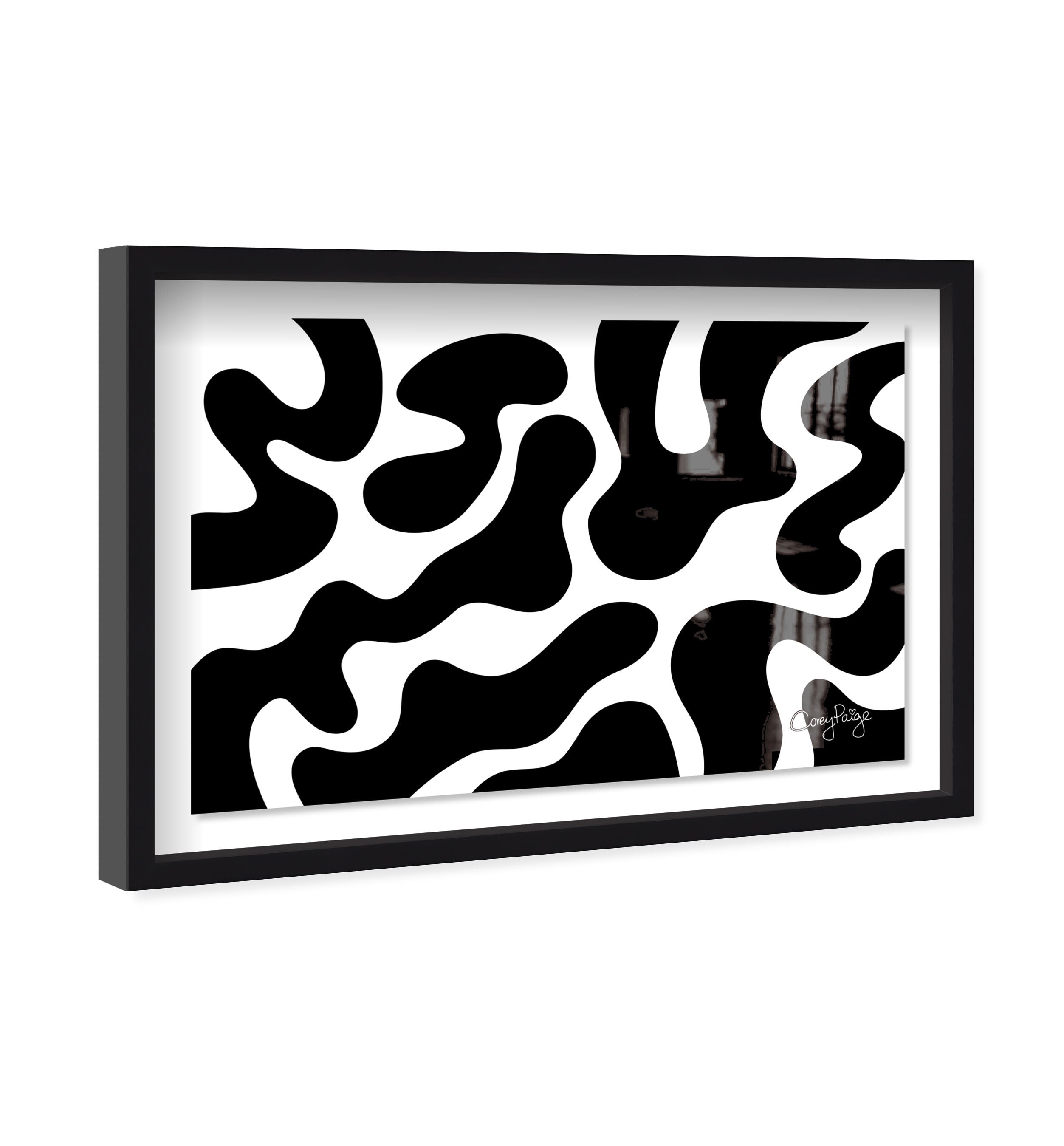 Corey Paige - Black and White Abstract I
