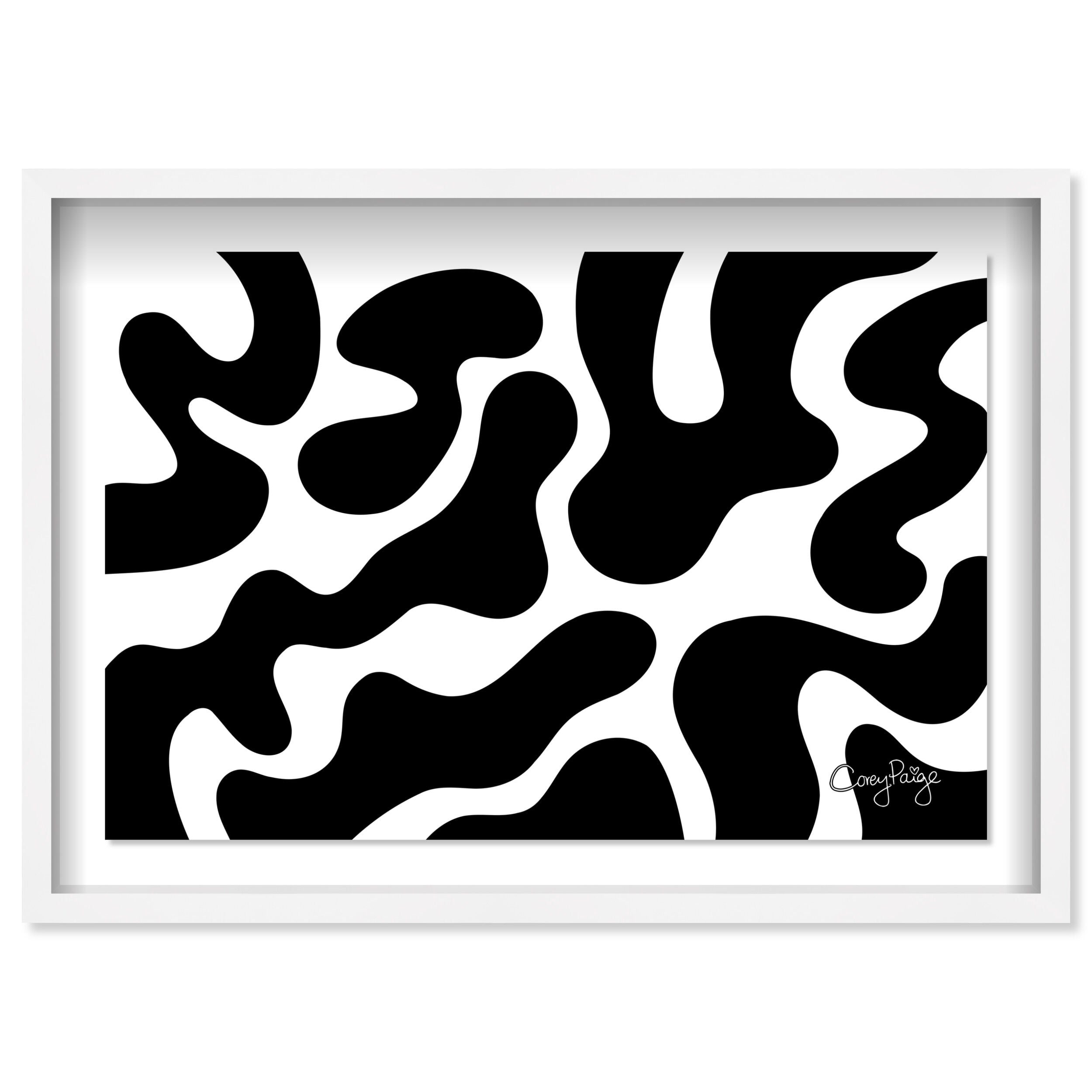 Corey Paige - Black and White Abstract I