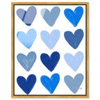 Corey Paige- Blue Painted Hearts
