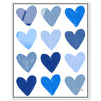 Corey Paige- Blue Painted Hearts