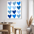 Corey Paige- Blue Painted Hearts