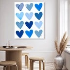Corey Paige- Blue Painted Hearts
