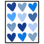 Corey Paige- Blue Painted Hearts
