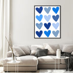 Corey Paige- Blue Painted Hearts