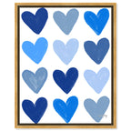 Corey Paige- Blue Painted Hearts