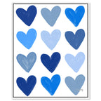 Corey Paige- Blue Painted Hearts