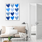 Corey Paige- Blue Painted Hearts