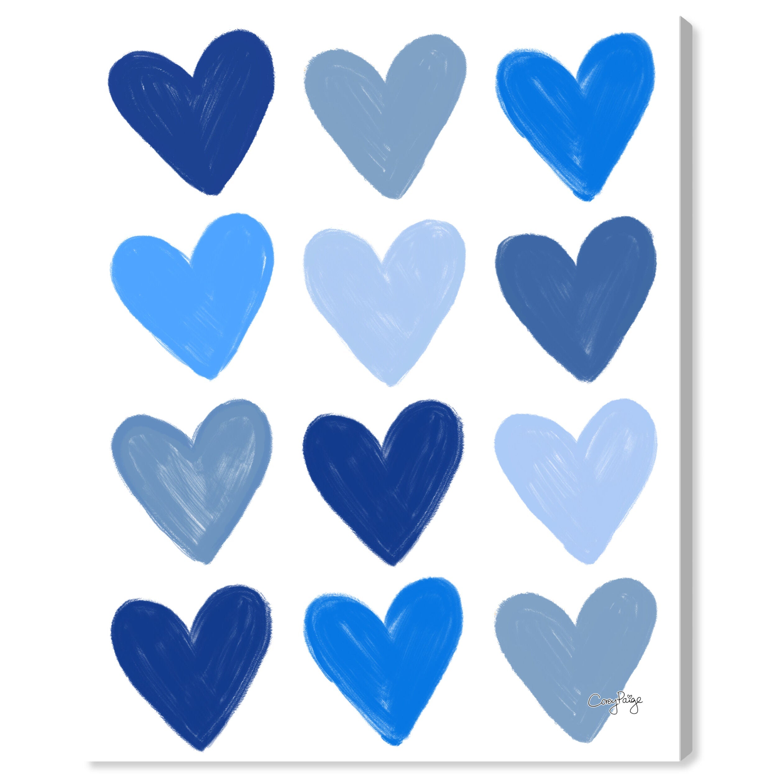 Corey Paige- Blue Painted Hearts Main image