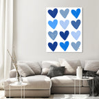 Corey Paige- Blue Painted Hearts